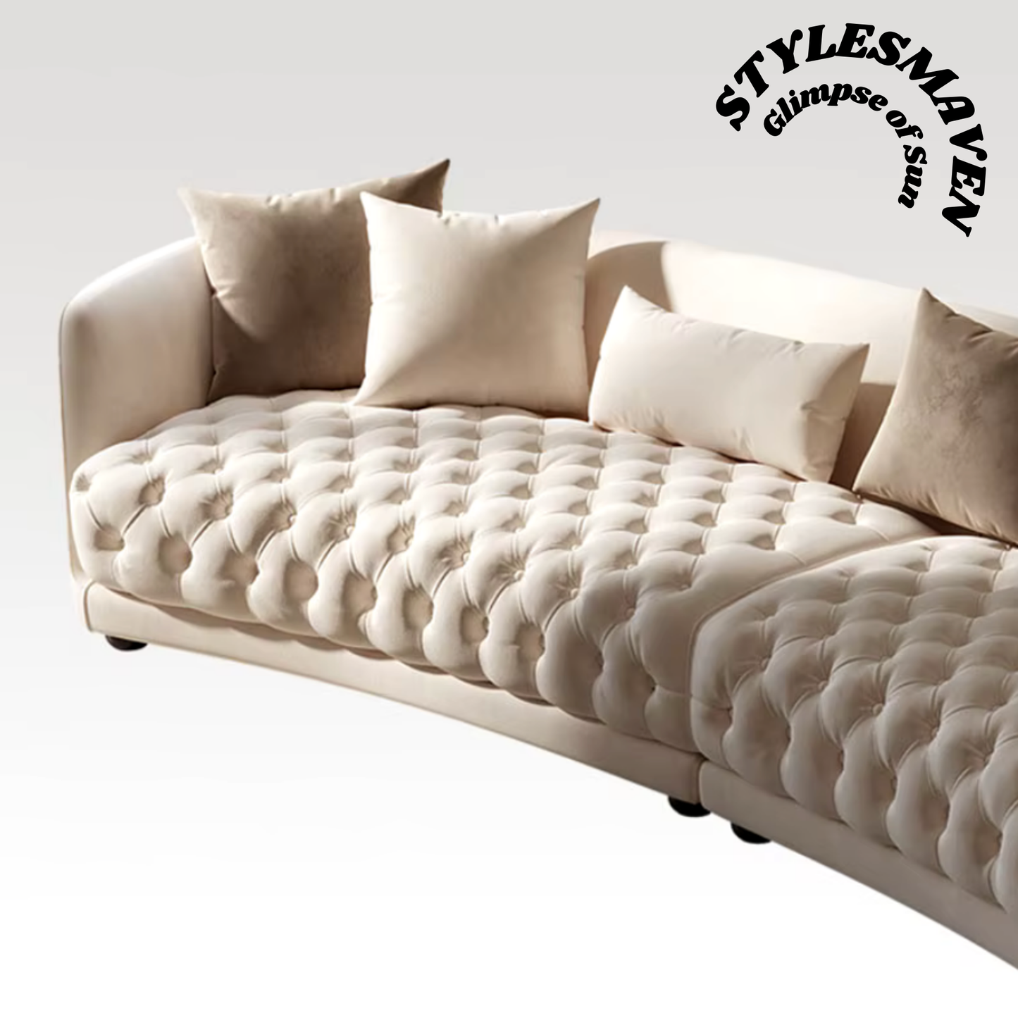 Italy Styles Curved Sofa